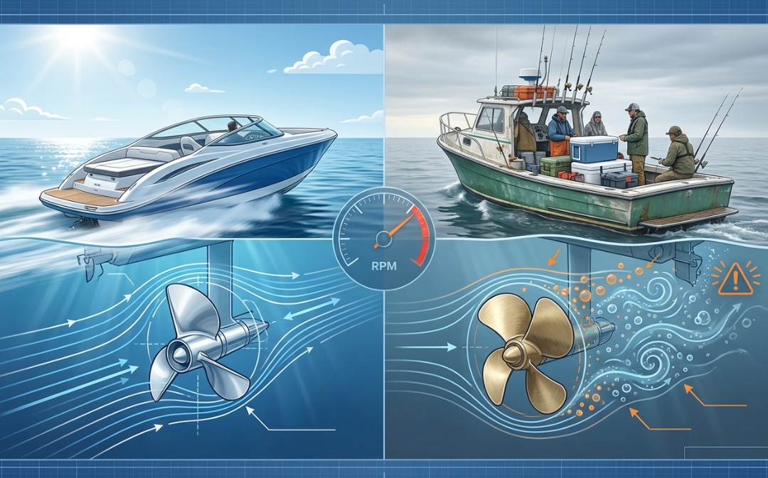 Fishing Boat Propeller Guide: Best Prop For Heavy Loads & Trolling Speed
